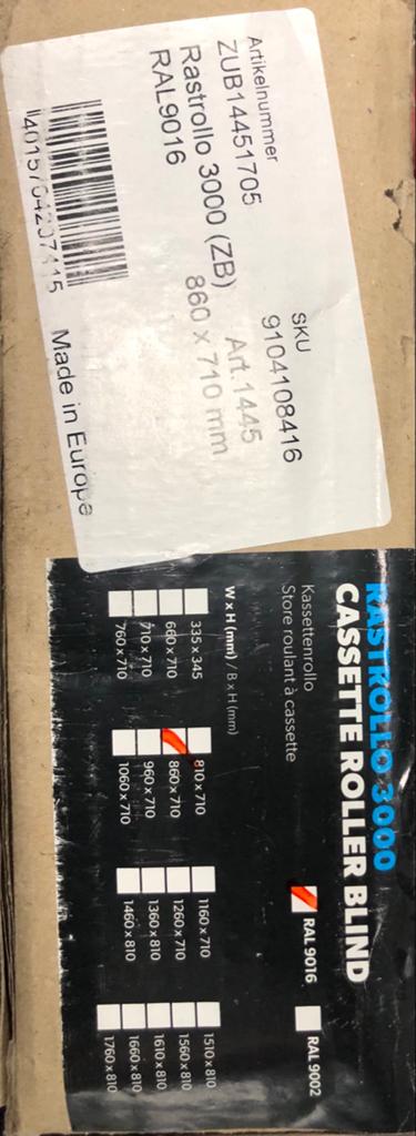 Dometic Seitz Rastrollo 3000 Rolgordijn Hor Wit Nieuw, Caravans en Kamperen, Rastrollo, Nieuw, Europa, Dometic Rastrollo