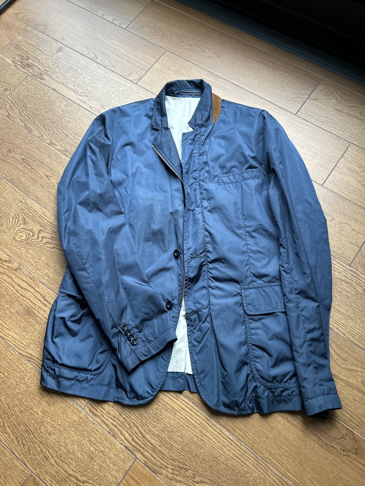 GANT Weekend Fit Jas Maat 54 (L) - Blauw, Ophalen of Verzenden, Gedragen, Maat 52/54 (L), Blauw