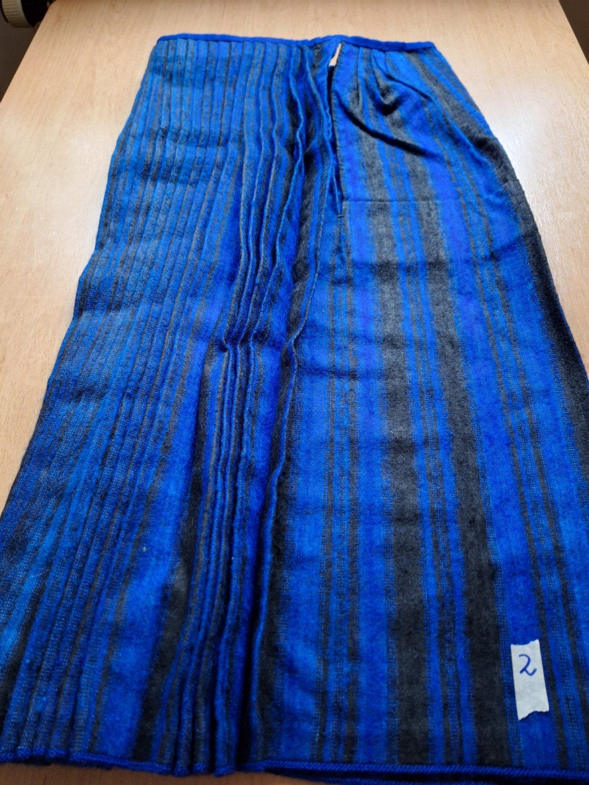 blauw/zwart gestreepte rok, klederdracht Staphorst, Ophalen of Verzenden