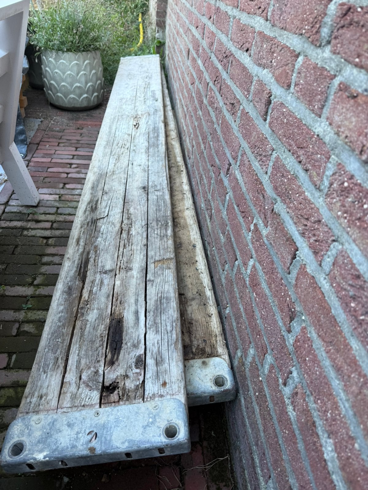Steigerplanken, Tuin en Terras, Palen, Balken en Planken, Ophalen, Gebruikt, 250 cm of meer, Planken