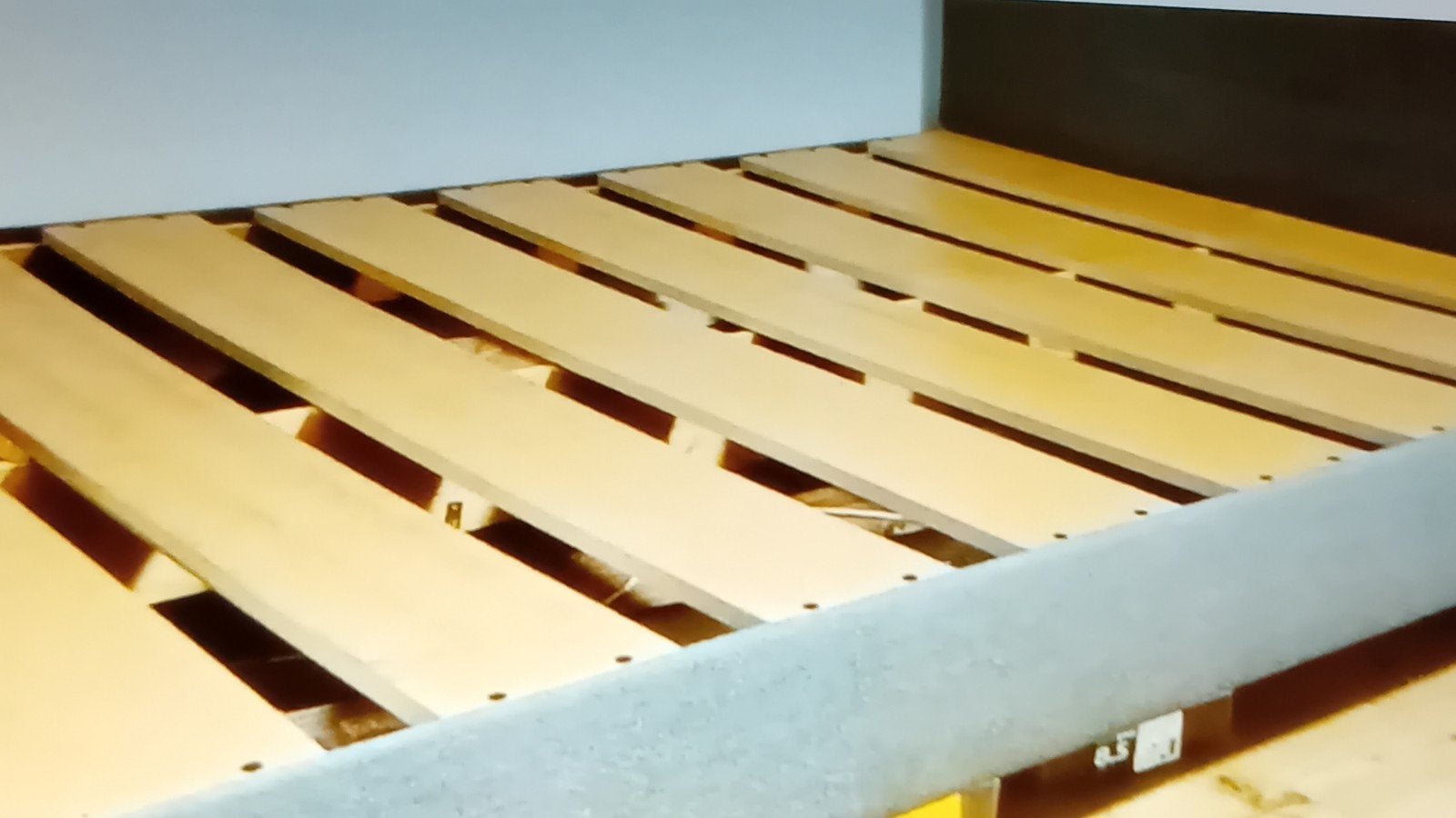 IKEA Malm Bed grijs., Huis en Inrichting, Ophalen, Tweepersoons, 200 cm, 140 cm