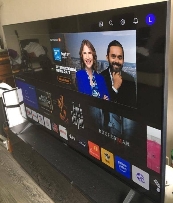 LG 65" TV, Ophalen, LED, 50 Hz, Zo goed als nieuw