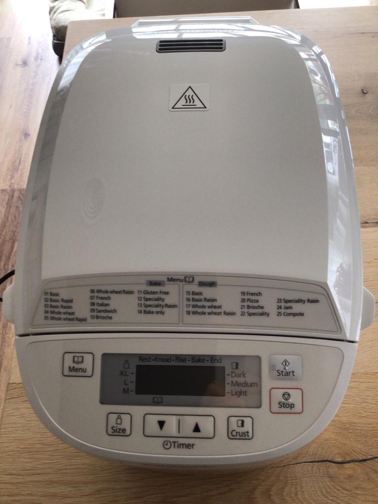 Panasonic SD-2500 Broodbakmachine - Zo goed als nieuw, Met timer, 800 tot 1200 gram deeg, Ophalen of Verzenden, Zo goed als nieuw