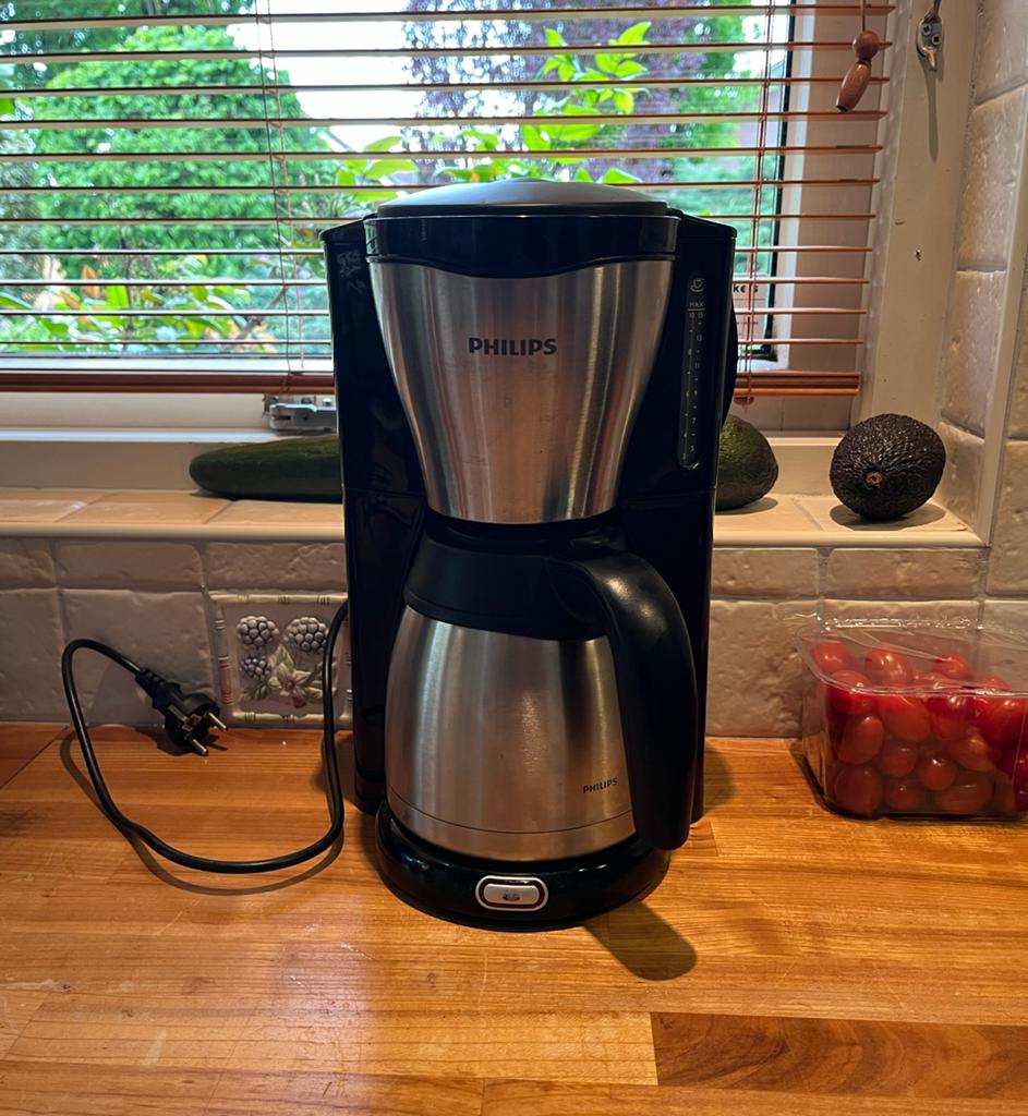 Philips HD7546 RVS koffiezetapparaat met thermoskan, Witgoed en Apparatuur, Koffiezetapparaten, 10 kopjes of meer, Koffiemachine