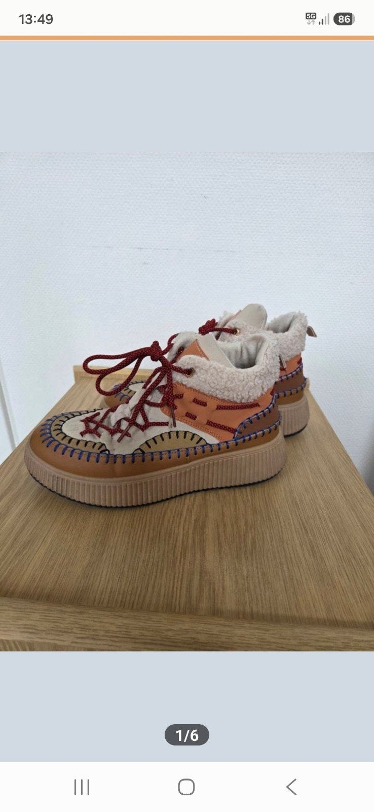Dames schoenen, Kleding | Dames, Bruin, Ophalen of Verzenden, Sneakers of Gympen, Zo goed als nieuw