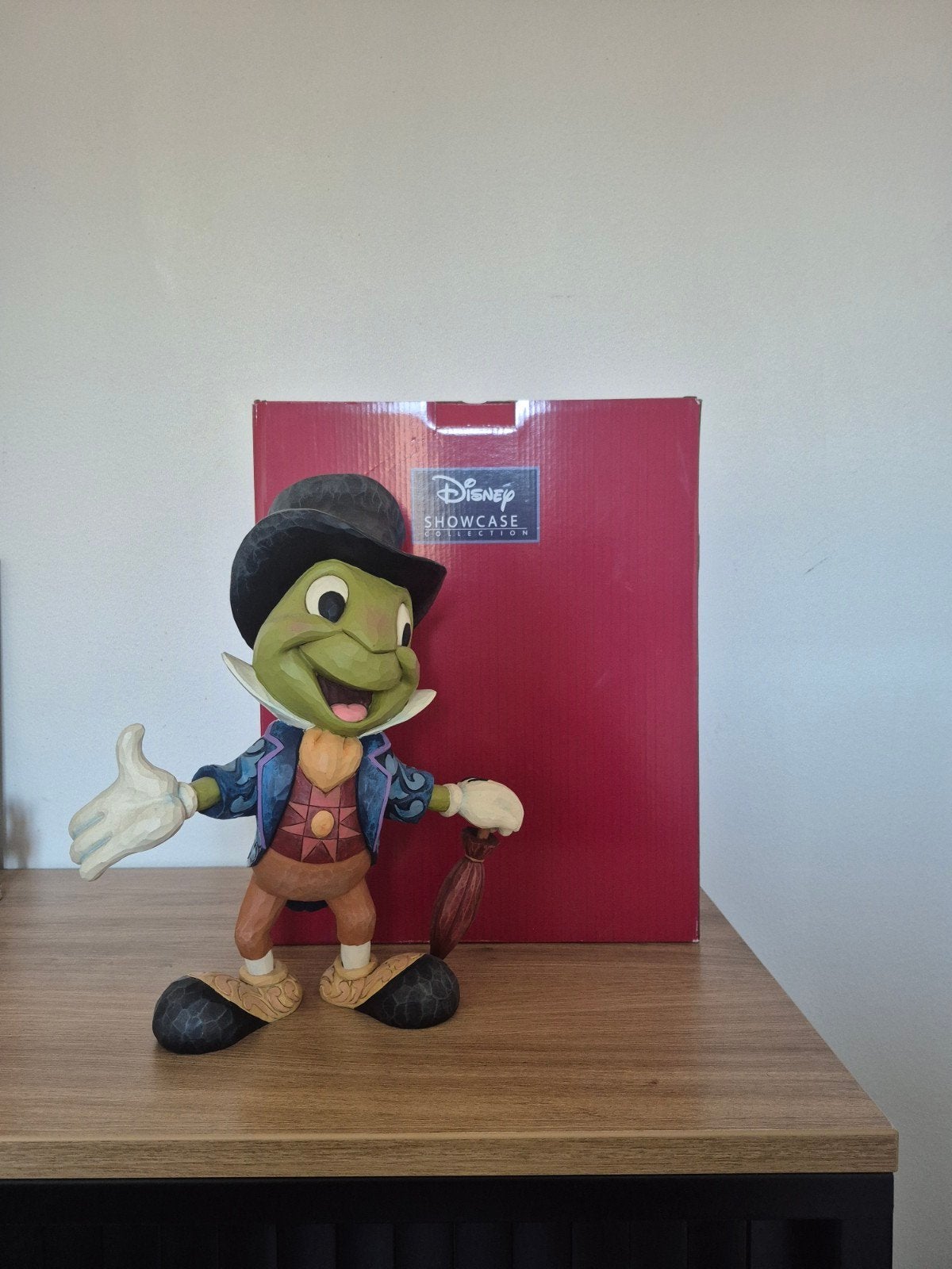 Disney Showcase Japie Krekel Beeld met Doos, Ophalen of Verzenden, Peter Pan of Pinokkio, Nieuw, Beeldje of Figuurtje