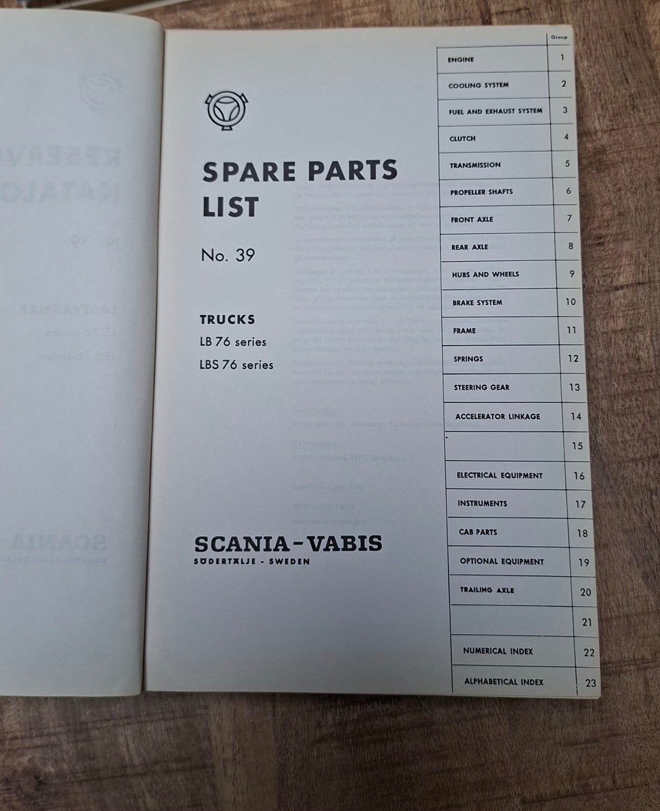 Scania Vabis LB76 Onderdelenboek (2), Ophalen of Verzenden, Auto's