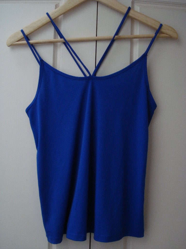 Amisu topje maat S kobalt, heerlijke soepele stretchstof, Blauw, Ophalen of Verzenden, Gedragen, Amisu