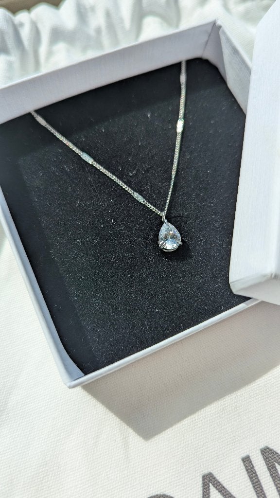 CAINTÈ ICE Ketting, Nieuw, Ophalen of Verzenden, Met edelsteen, Zilver