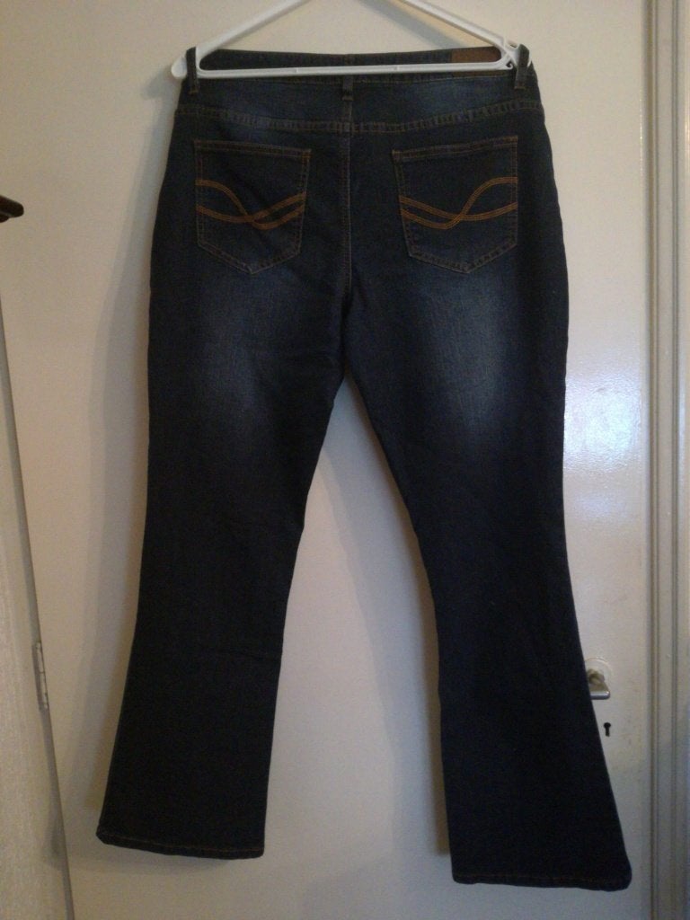 Als nieuw John Baner jeans spijkerbroek Dames dark 44 ( W36), Ophalen of Verzenden, Zo goed als nieuw, Blauw, W33 - W36 (confectie 42/44)