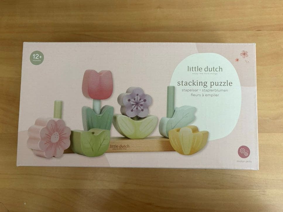 Little Dutch Stapelpuzzel Bloemen - Nieuw in doos, Ophalen, Nieuw, Overige typen