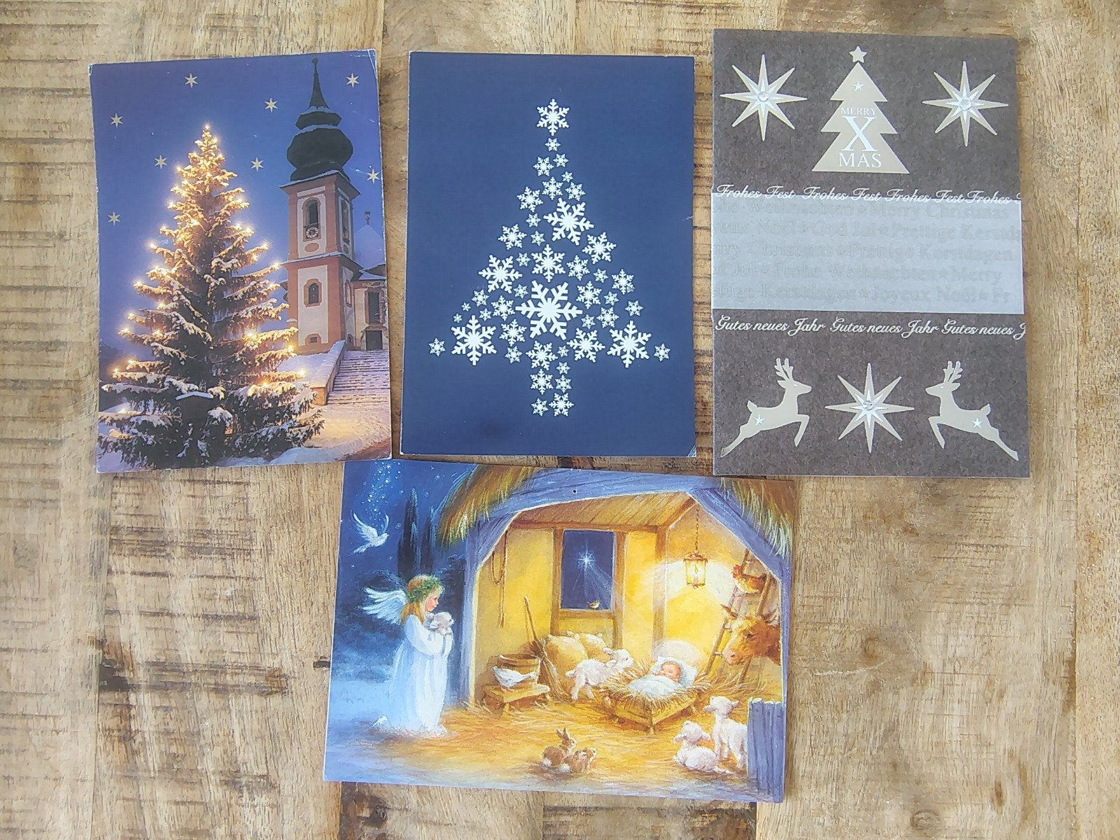 Kerstkaarten, Diversen, Ophalen of Verzenden, Gebruikt