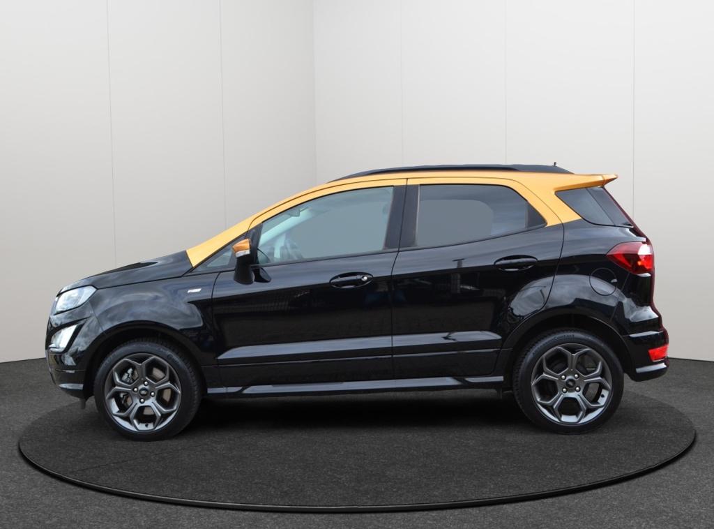 Ford EcoSport 1.0 EcoBoost 125PK ST-Line Xenon/Navi/Opendak, Automaat, 125 pk, Gebruikt, Zwart