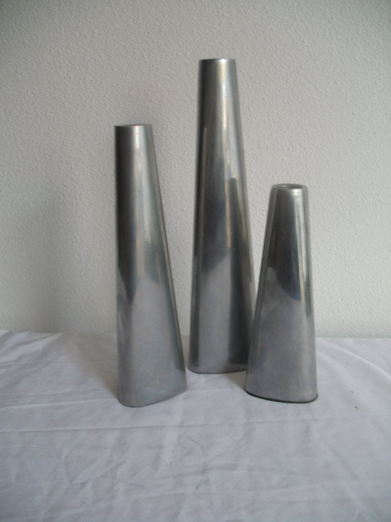 Ikea Aluminium RËNOS Kandelaar, Huis en Inrichting, Woonaccessoires | Kandelaars en Kaarsen, Ophalen of Verzenden, Metaal, Minder dan 25 cm