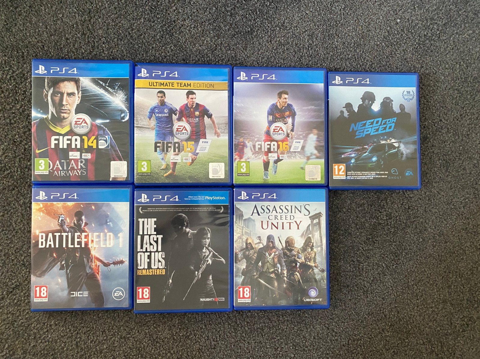 Verzameling Playstation 4 games oa Fifa, Battlefield, NFS, Ophalen of Verzenden, Zo goed als nieuw, Sport, 3 spelers of meer