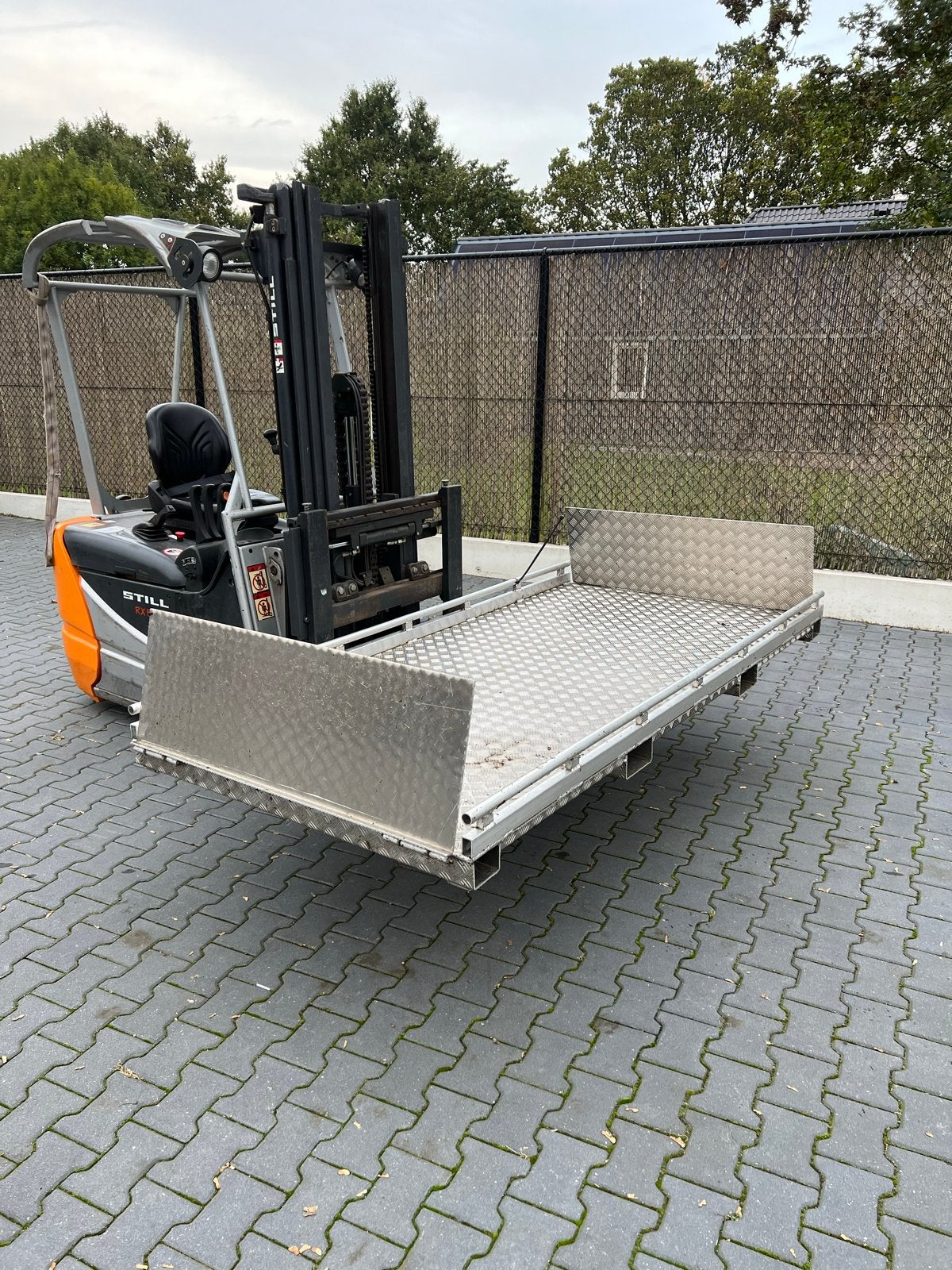 Aluminium oprijplaat voor heftruck - 250x126cm, Ophalen