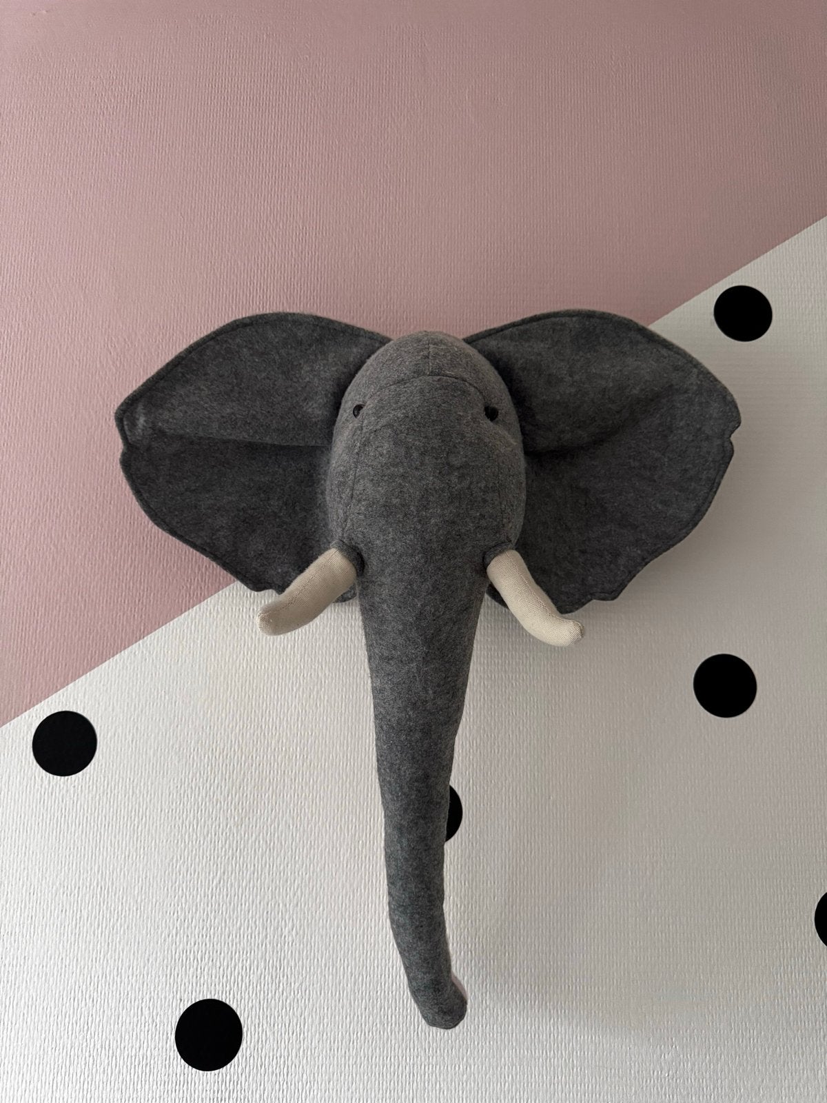 Childhome Vilten Dierenkop Olifant - Wanddecoratie Kinderkam, Ophalen of Verzenden, Zo goed als nieuw, Childhome, Wanddecoratie