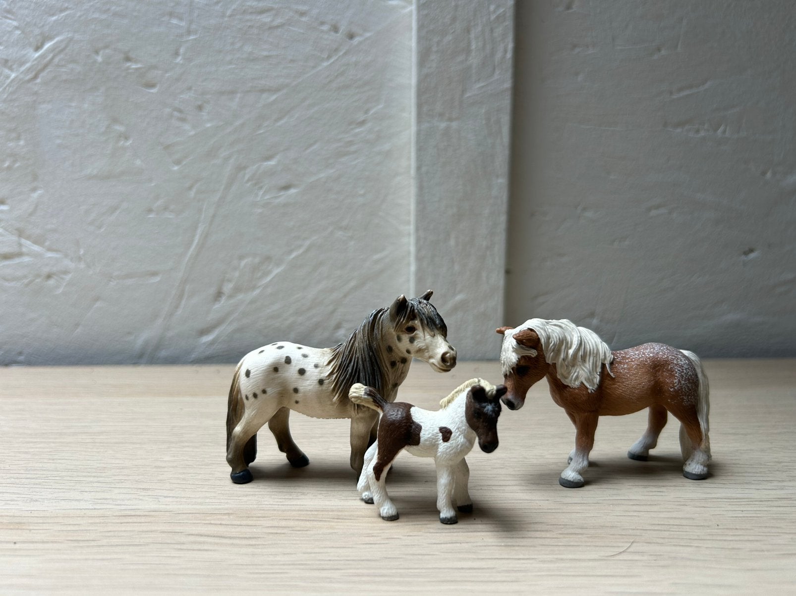 Schleich falabella set 1, Verzamelen, Dierenverzamelingen, Ophalen of Verzenden, Zo goed als nieuw, Paard, Beeldje of Figuurtje