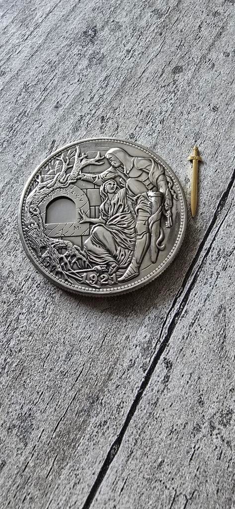 Roman Booteen 'Holy Grail' 1921 Morgan Dollar Munt, Postzegels en Munten, Munten | Amerika, Ophalen of Verzenden, Noord-Amerika