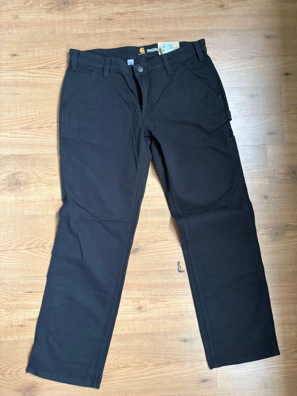 105113 - dames werkbroek carhartt - maat 12 (42), Verzenden, Zo goed als nieuw, Blauw, W30 - W32 (confectie 38/40)