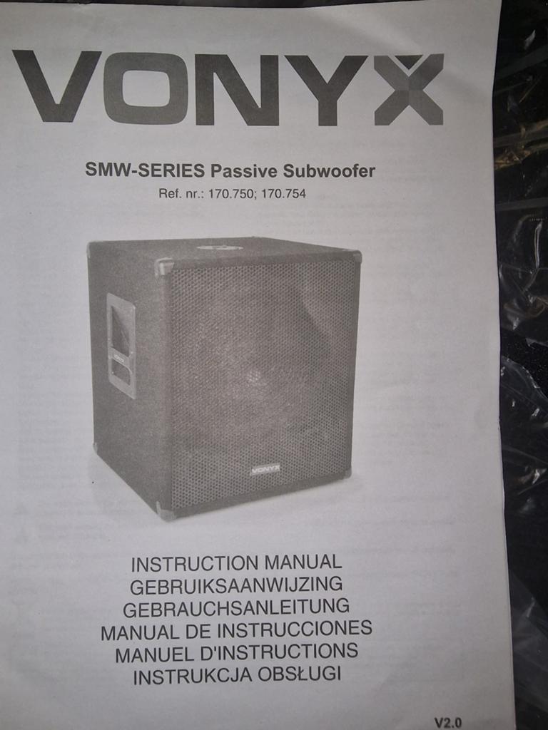 Vonyx SMW15 Passieve Subwoofer - Nieuw in doos, Audio, Tv en Foto, Luidsprekers, Ophalen
