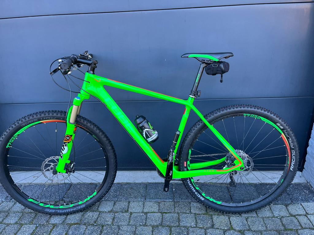 Cube reaction carbon mountainbike 29 inch frame xl groen, Fietsen en Brommers, Fietsen | Mountainbikes en ATB, 57 cm of meer, Heren