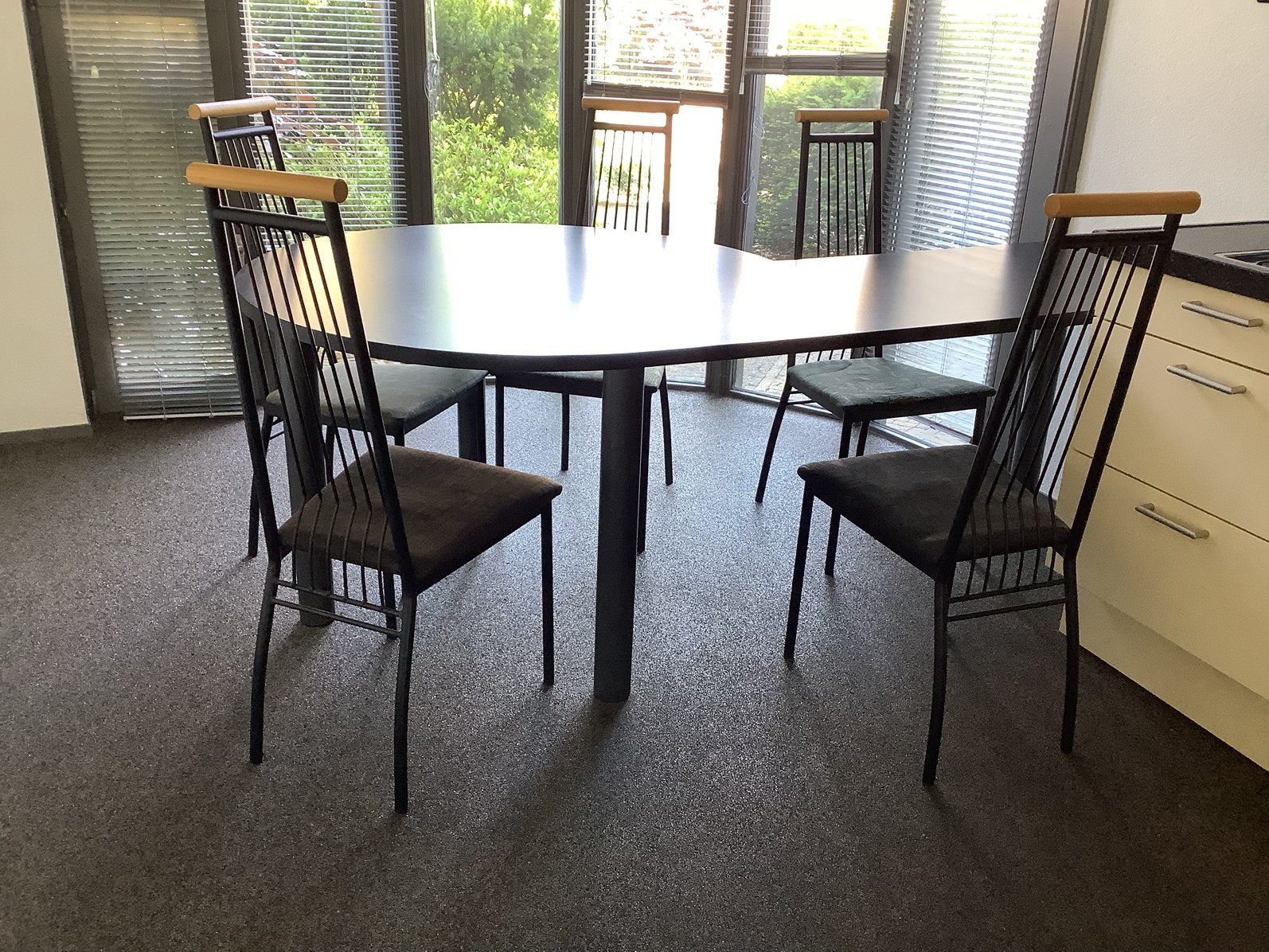 5 leuke design eetkamer stoelen, Ophalen, Gebruikt