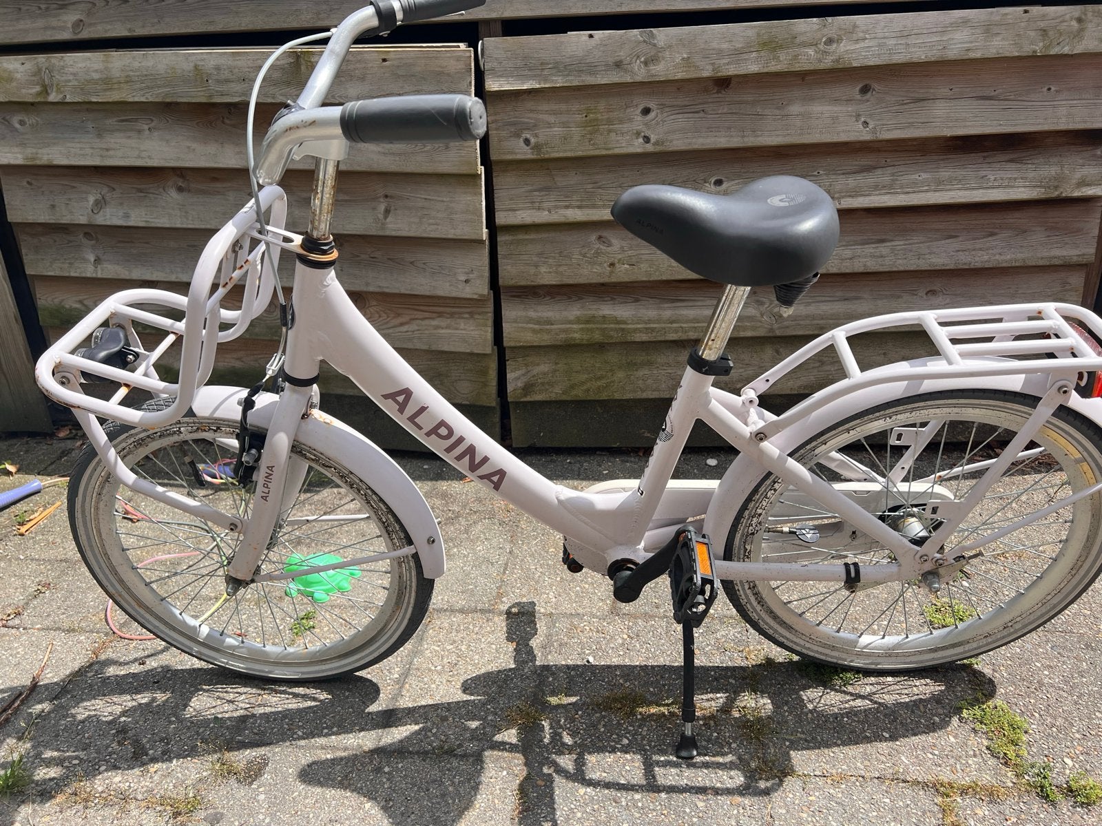 Alpina fiets met voordrager - Gebruikt, Fietsen en Brommers, Fietsen | Meisjes, Ophalen, Gebruikt, 20 inch