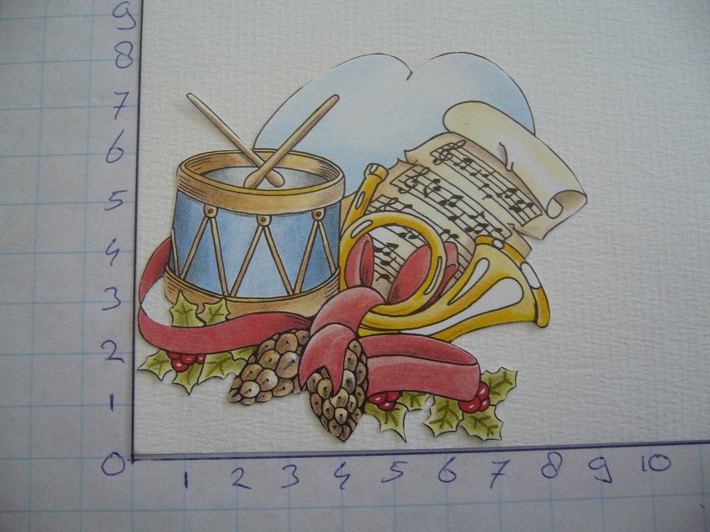 nr. 684 - uitgeknipt 3d plaatje kerst, Ophalen of Verzenden, Nieuw, Kerst, Knipvel
