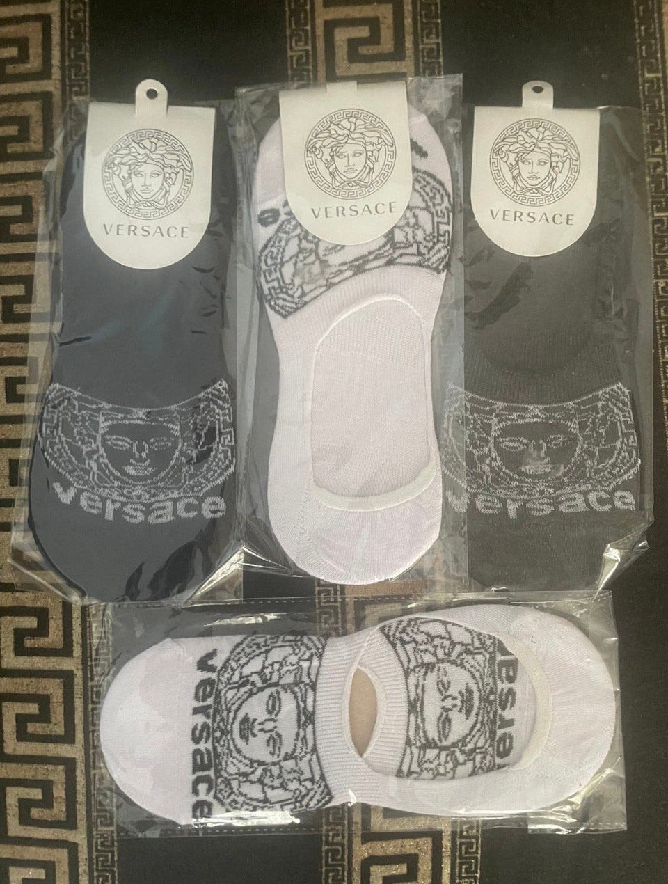 Prachtige enkelsokken / footsies – Versace (Maat 42-45), Ophalen of Verzenden, Nieuw