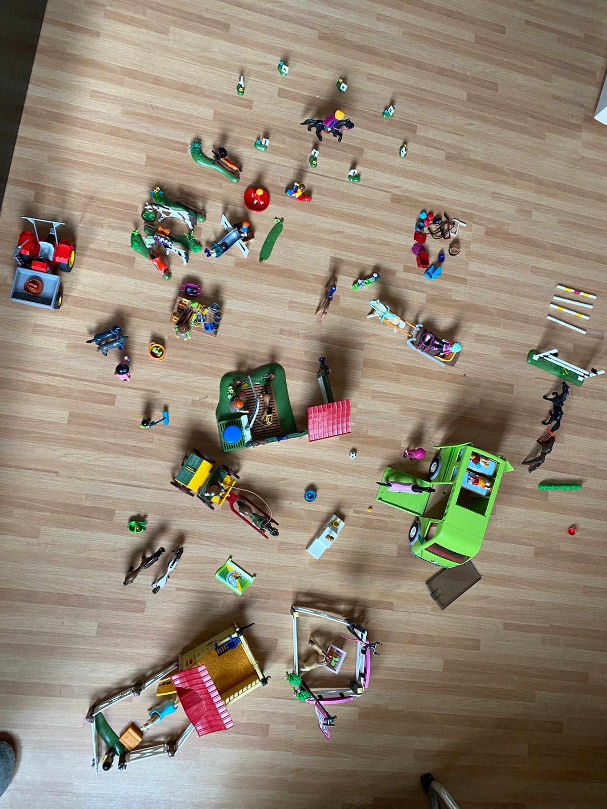 Heel veel paardenplaymobil, Ophalen, Gebruikt