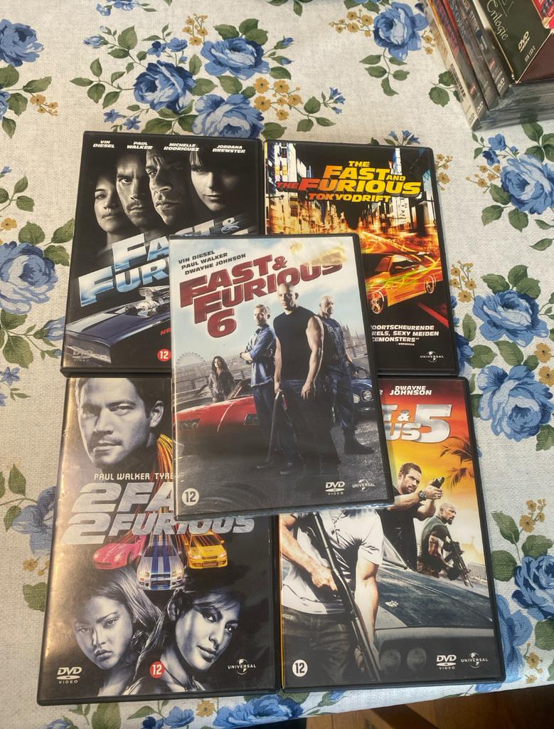 Fast & Furious DVD collectie (5 delen), Vanaf 12 jaar, Ophalen of Verzenden, Zo goed als nieuw, Actiethriller
