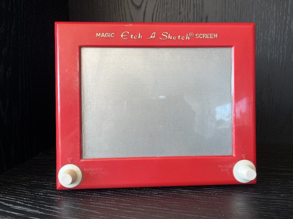 Vintage Magic Etch A Sketch (j 60/70') Made under licence GB, Ophalen of Verzenden, Gebruikt