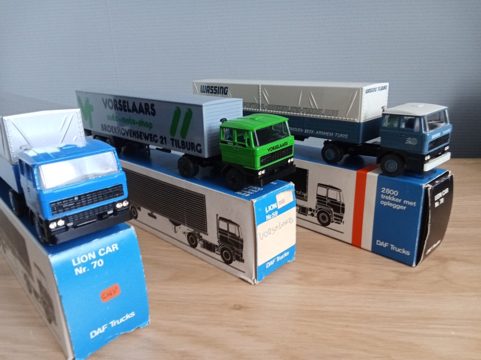 Lion car daf, Ophalen of Verzenden, Zo goed als nieuw, Bus of Vrachtwagen, Lion Toys