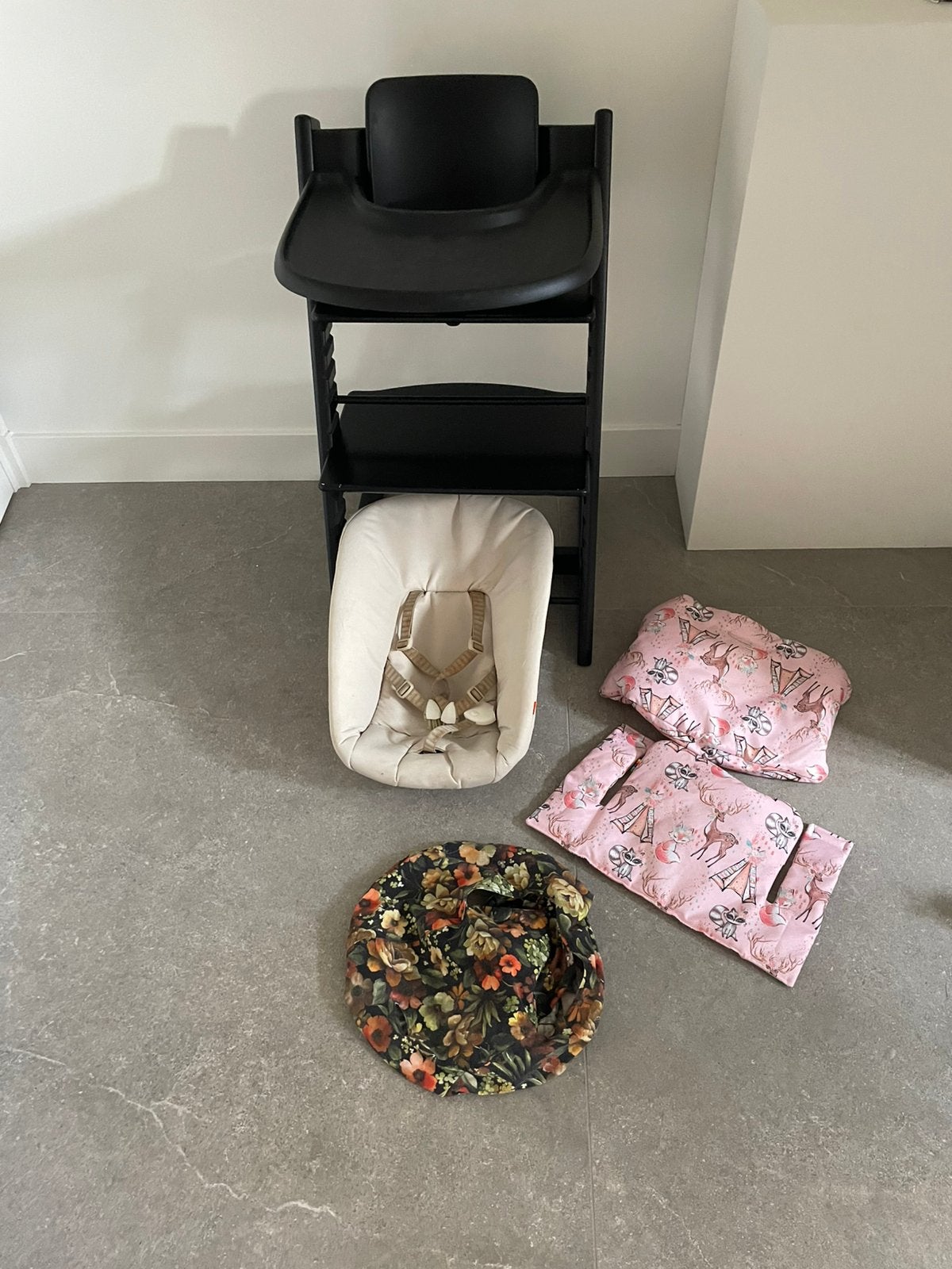 Nette stokke tripp trapp + newborn + babyset, Kinderen en Baby's, Ophalen, Zo goed als nieuw, Meegroeistoel, Aanschuifbaar