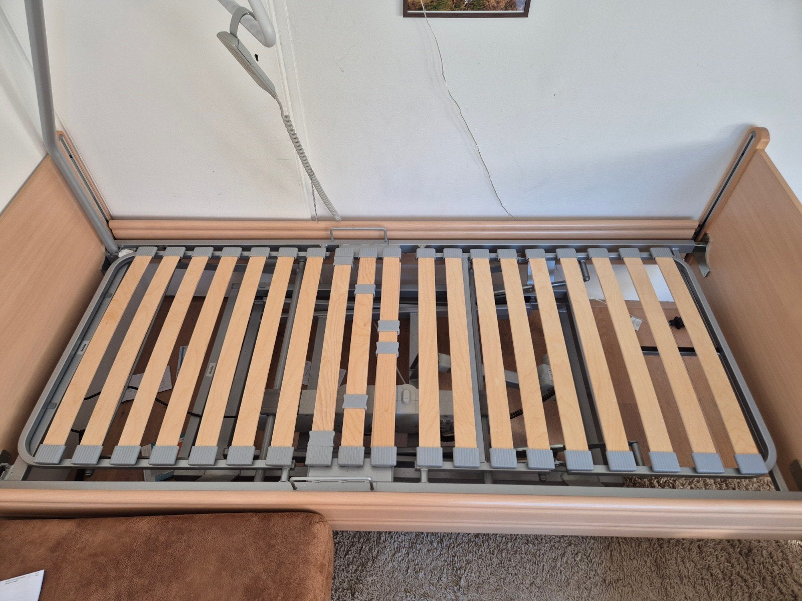 Malsch Verstelbaar Eenpersoons Bed met Lattenbodem, Ophalen, 90 cm, 200 cm, Modern
