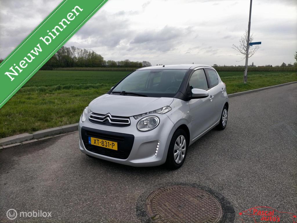 Citroen C1 1.0 VTi Shine nap cruise airco, Voorwielaandrijving, Stof, Gebruikt, Euro 6