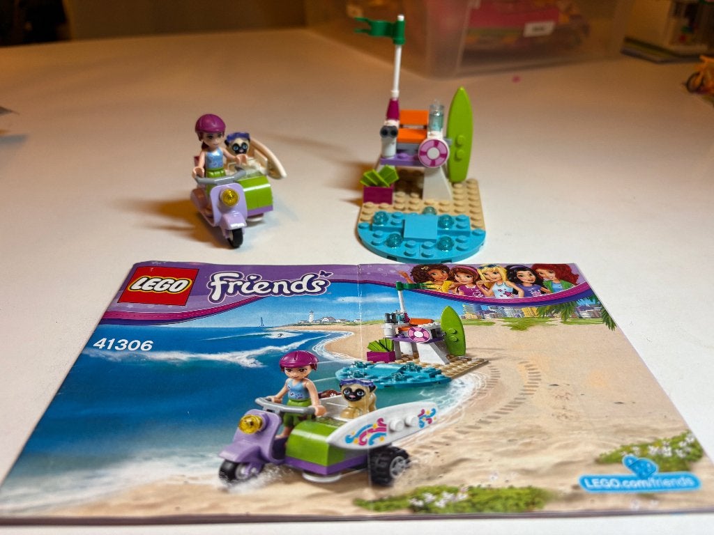 Lego Friends Mia’s strandscooter 41306, Lego, Friends, Ophalen of Verzenden, Zo goed als nieuw