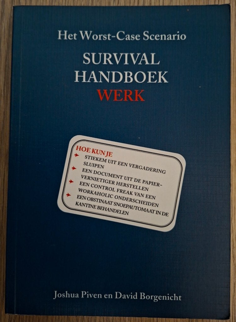 Het Worst-Case Scenario Survival Handboek Werk, Gelezen, Personeel en Organisatie, Ophalen of Verzenden, Joshua Piven en David Borgenicht