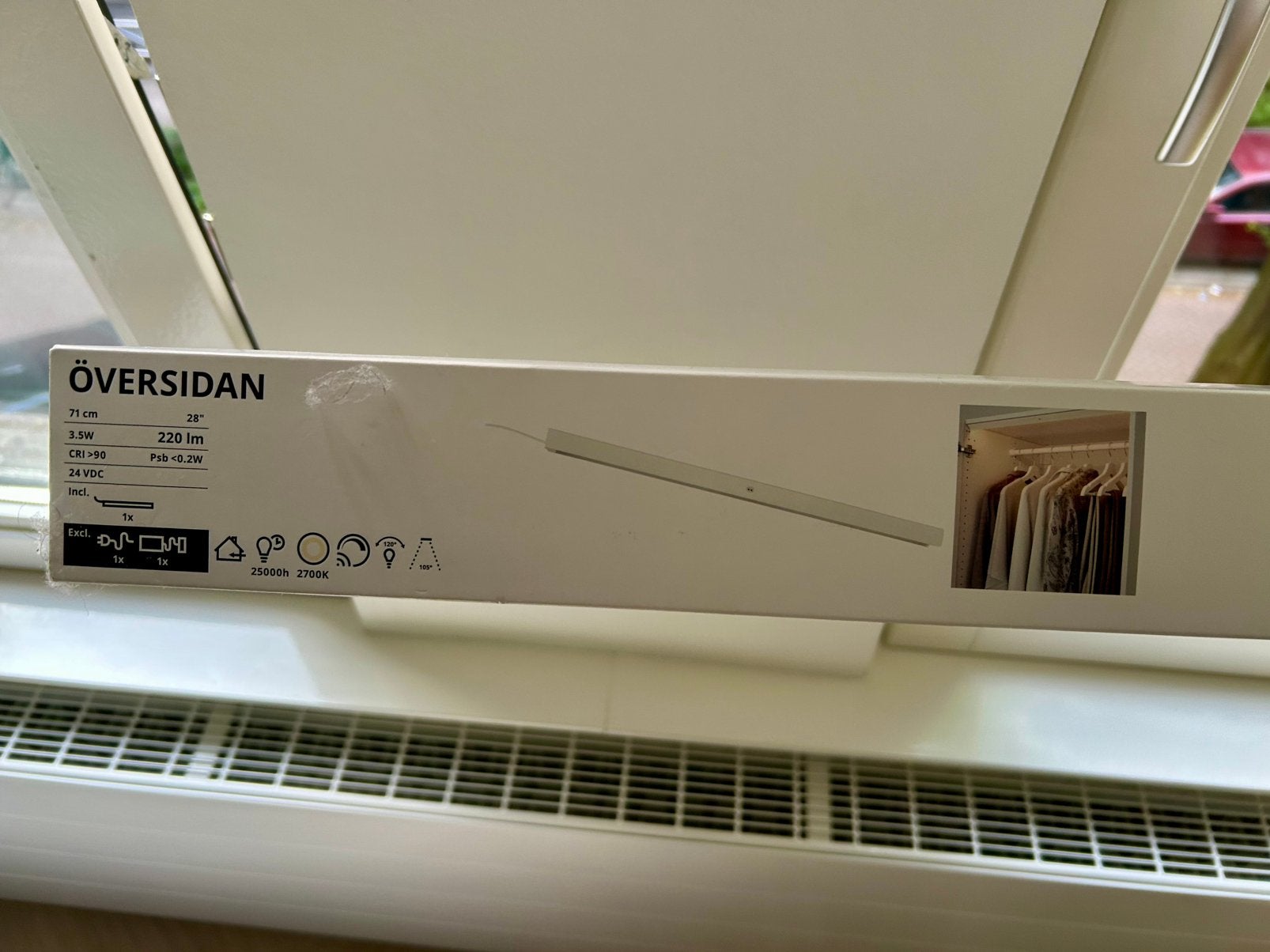 Ongeopend Översidan led-strip kledingkast met sensor 71 cm, Ophalen, Nieuw