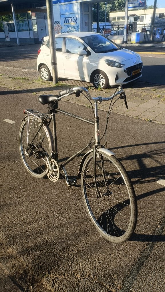 Herenfiets 28 inch - Ideale stationsfiets!, Fietsen en Brommers, Fietsen | Heren | Herenfietsen, Gebruikt, Velgrem, Versnellingen