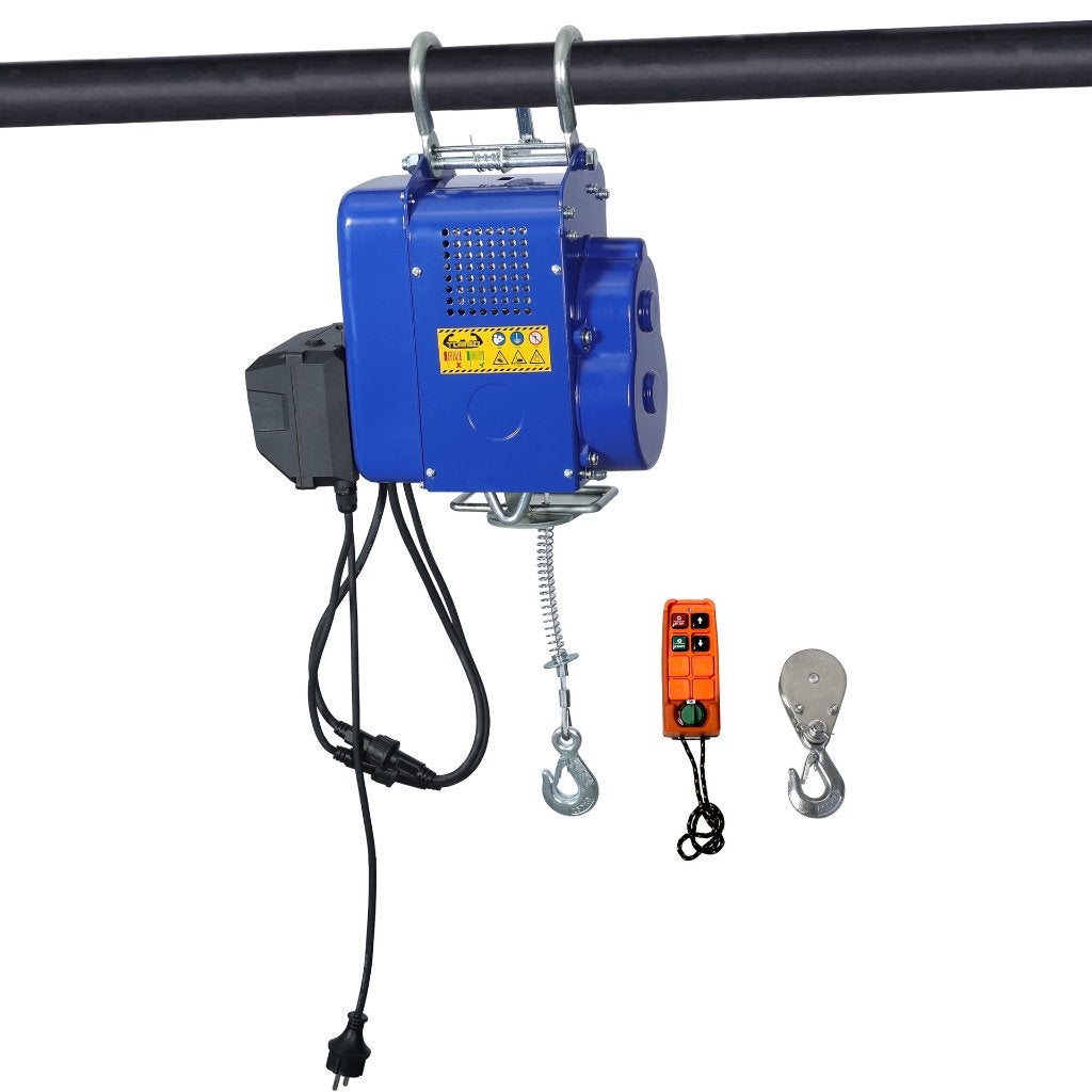 Mobiele elektrische lier 250 / 500 kg met draadloze bedienin, Auto diversen, Verzenden