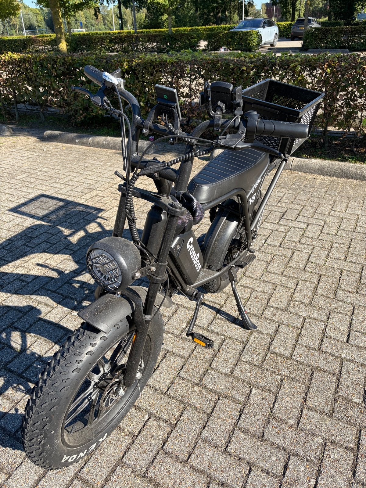 CrossBoss V8 Fatbike E-bike, Fietsen en Brommers, Zo goed als nieuw, 51 tot 55 cm, 50 km per accu of meer, Ophalen