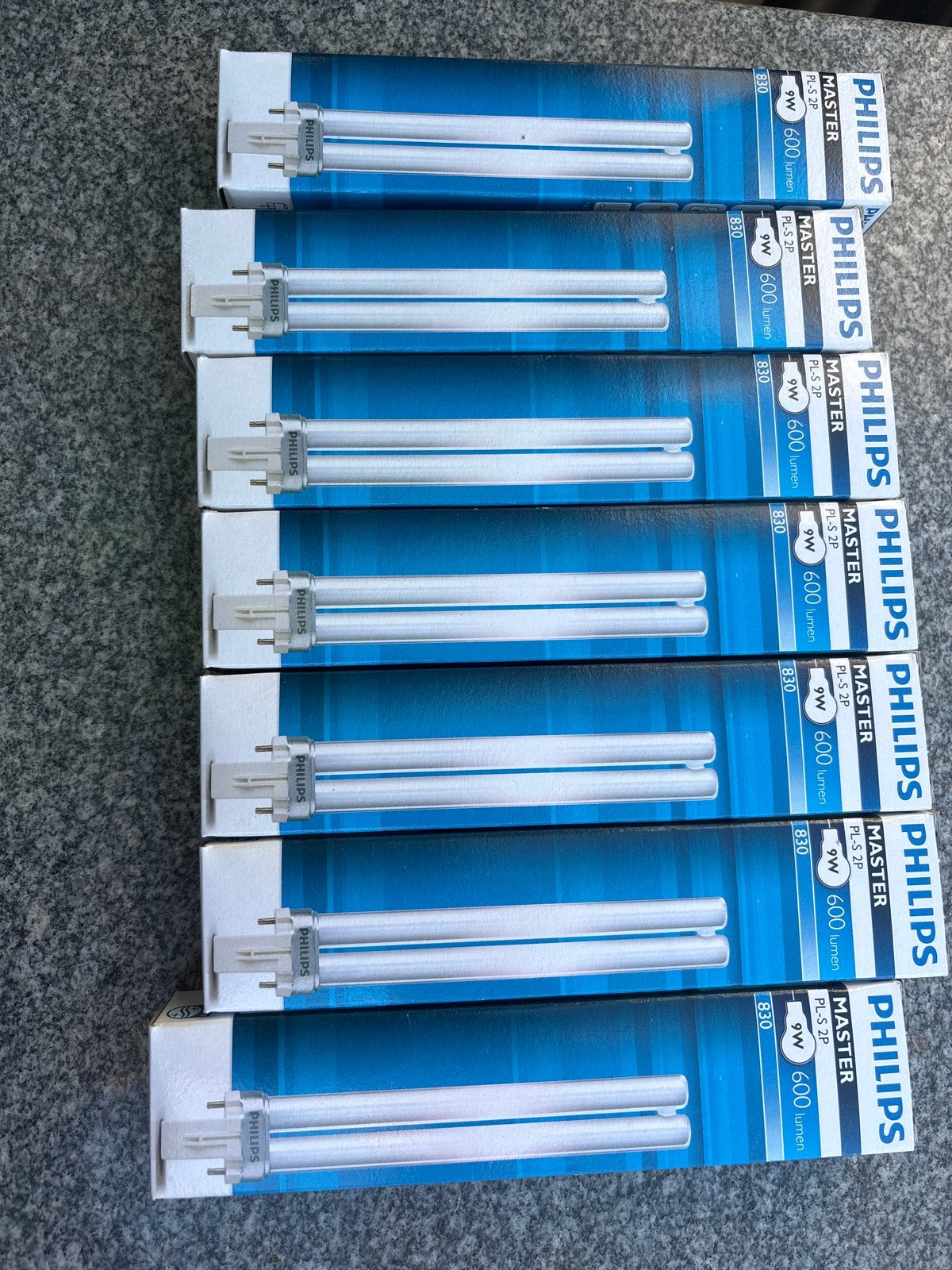 Philips Master PL-S 2P 9W 830 spaarlampen (7 stuks), Philips, Nieuw, Overige fittingen, Ophalen of Verzenden