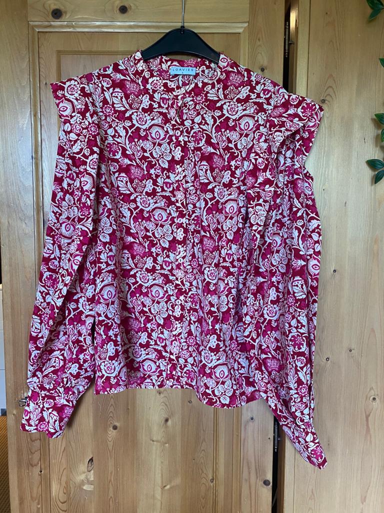 Blouse - Loavies, maat S, Kleding | Dames, Ophalen of Verzenden, Zo goed als nieuw, Maat 38/40 (M), Rood