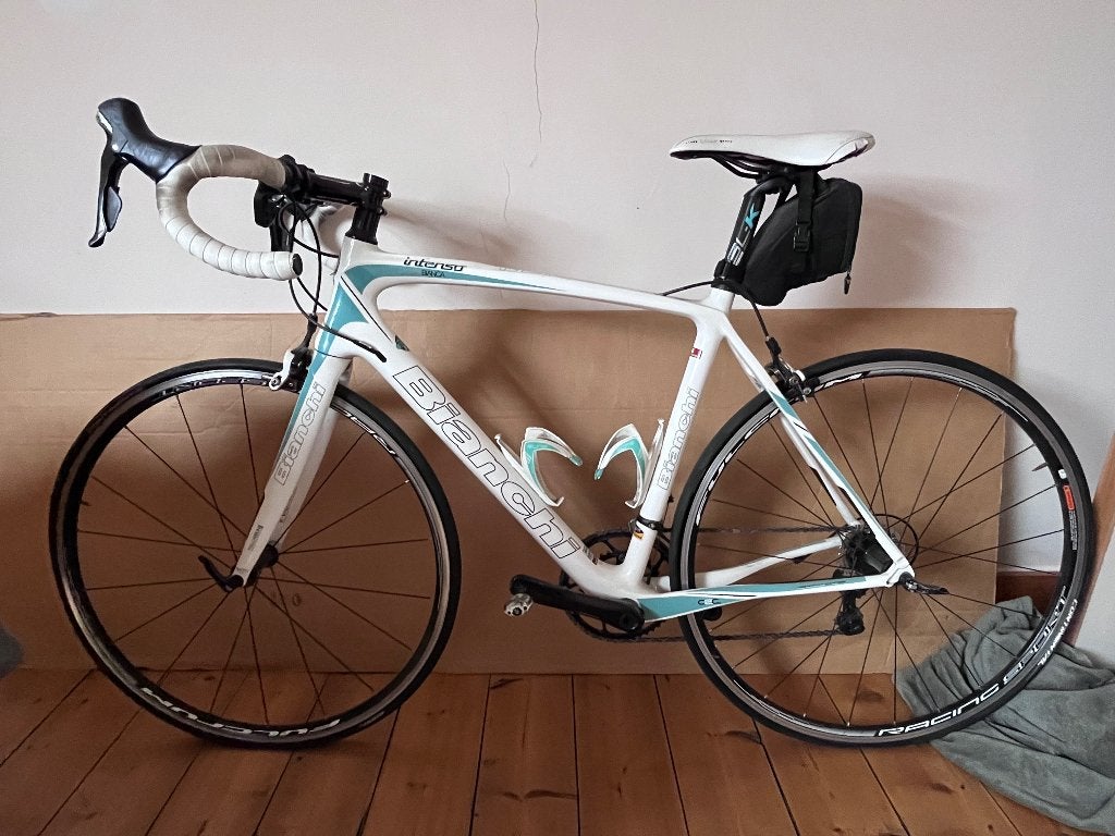 koersfiets Bianchi intenso, 28 inch, Carbon, Velgrem, Zo goed als nieuw