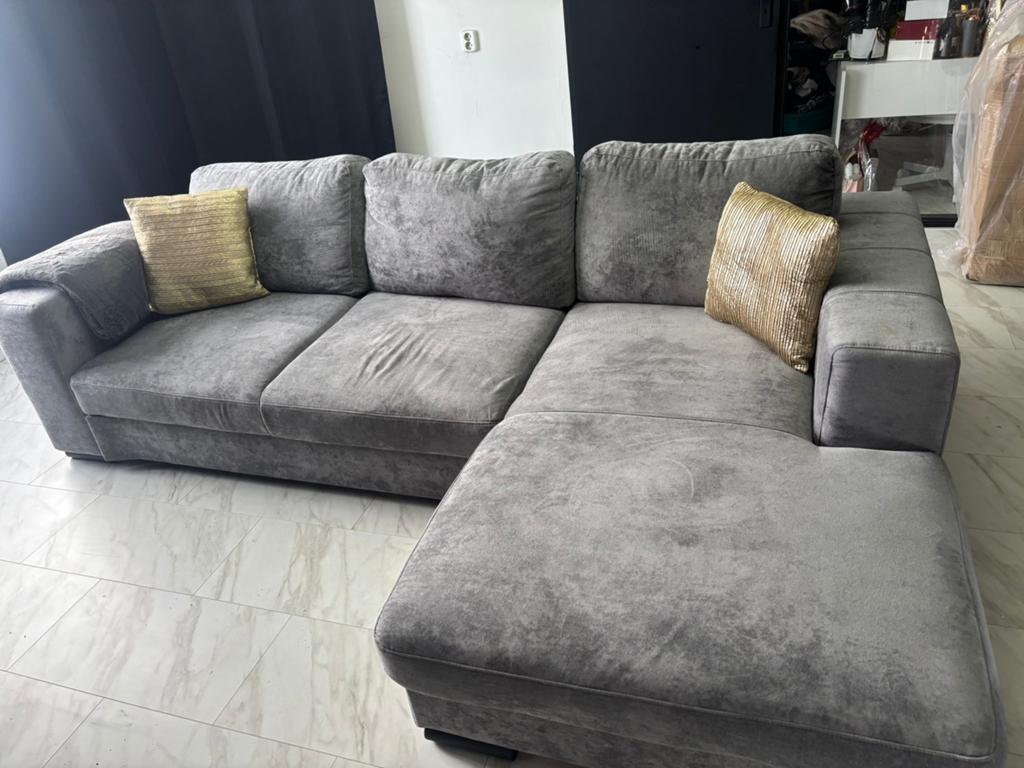 Alicante 2 1/2 zits havana grijs (L arm + bed), Huis en Inrichting, Banken | Bankstellen, Ophalen of Verzenden, Zo goed als nieuw