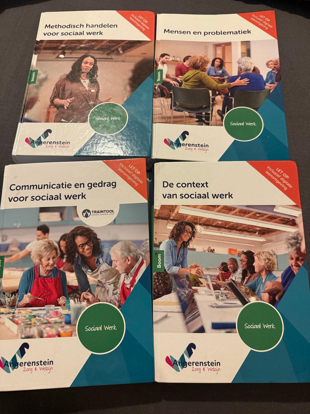 Boeken Sociaal Werk - Angerenstein (4-delige set), Ophalen of Verzenden, Gamma, Zo goed als nieuw, MBO