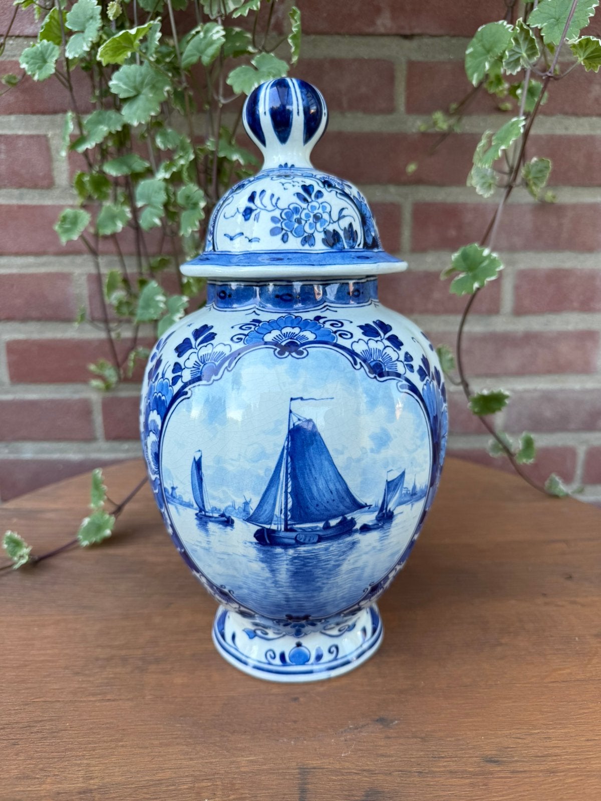 Porceleyne fles delft pul antiek 1903 Y zeldzaam gaaf!, Ophalen