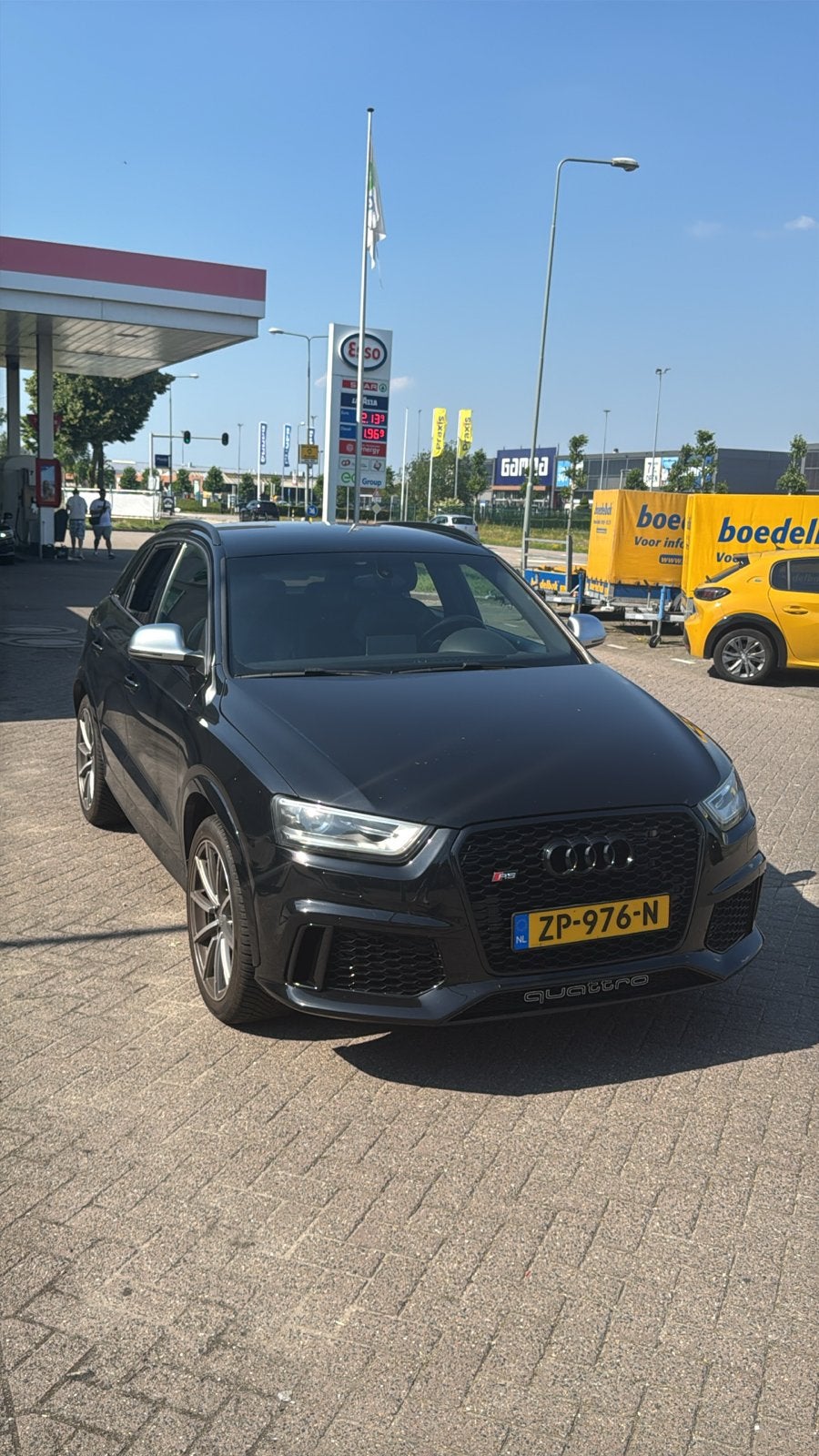 Audi Q3 2.5TFSI Quattr.rs 228KW S-tr 2014 Zwart, Auto's, Automaat, Zwart, 11 km/l, 310 pk